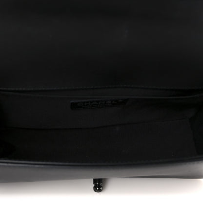 Chanel Calfskin Quilted Medium Boy Flap So Black 5 of 10