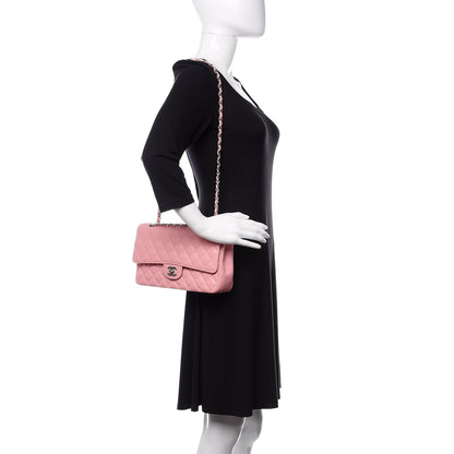 Chanel Caviar Quilted Medium Double Flap Pink 2 of 10