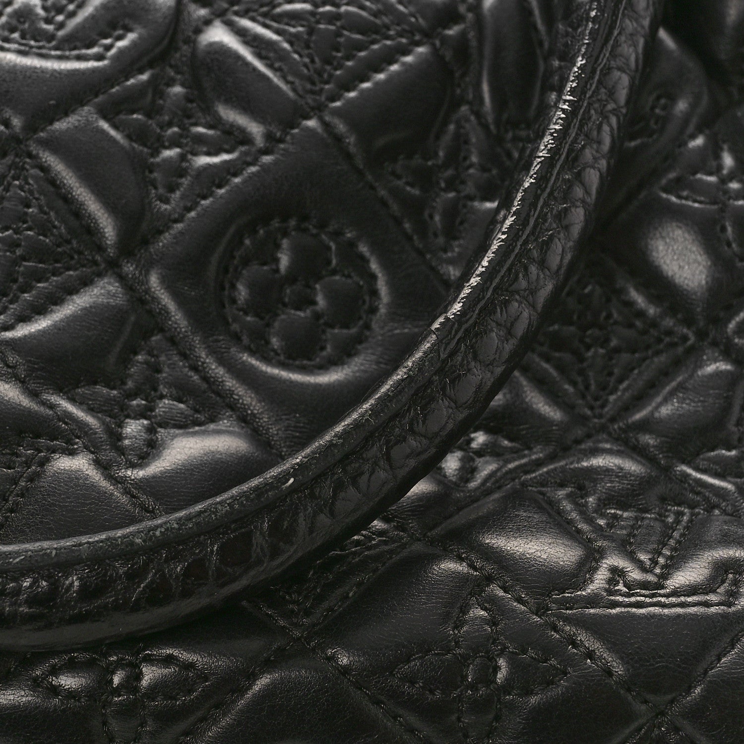 Louis Vuitton Lambskin Vienna Mizi Black 9 of 11
