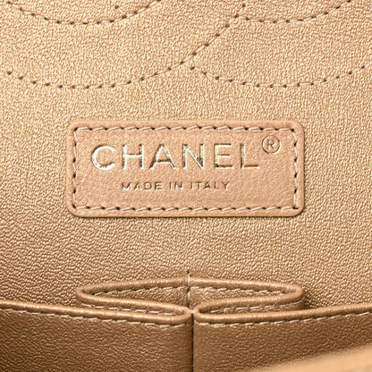 Chanel Pearly Caviar Quilted Jumbo Double Flap Gold 6 of 10