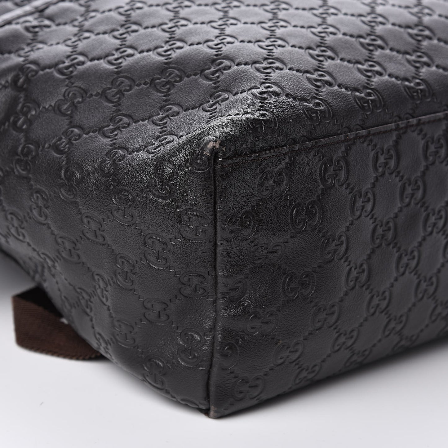 Guccissima Medium Classic Backpack Dark Brown