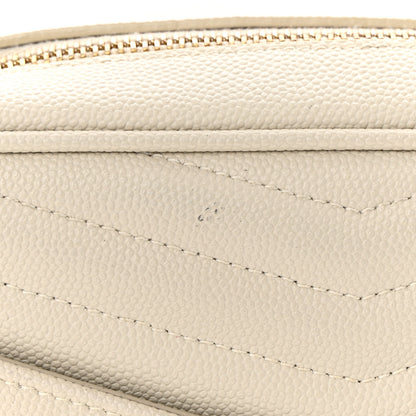 Saint Laurent Grain De Poudre Matelasse Monogram Mini Lou Camera Bag Crema Soft 11 of 11