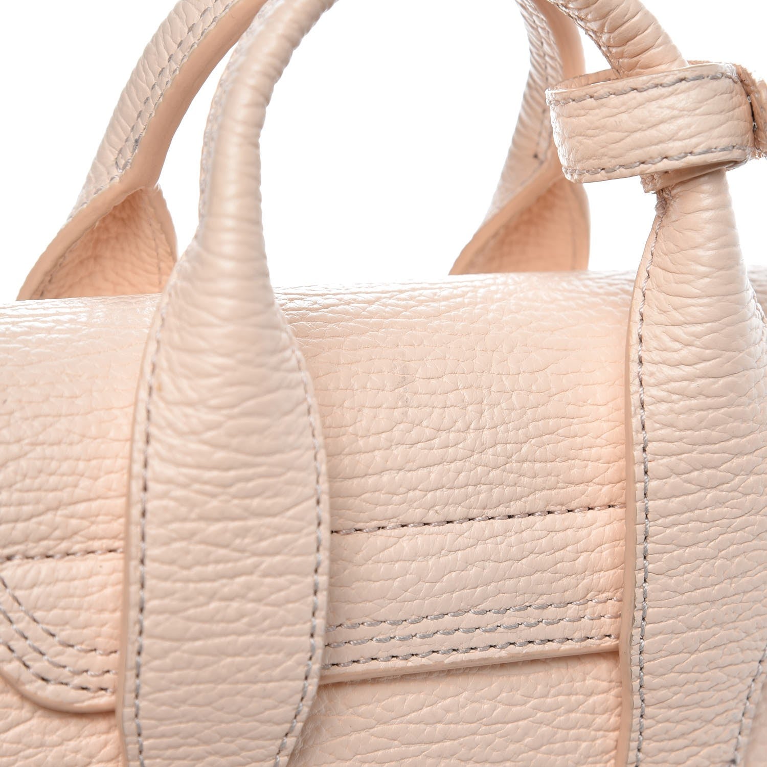 3.1 Phillip Lim 3.1 Textured Calfskin Mini Pashli Satchel White Peach 10 of 10