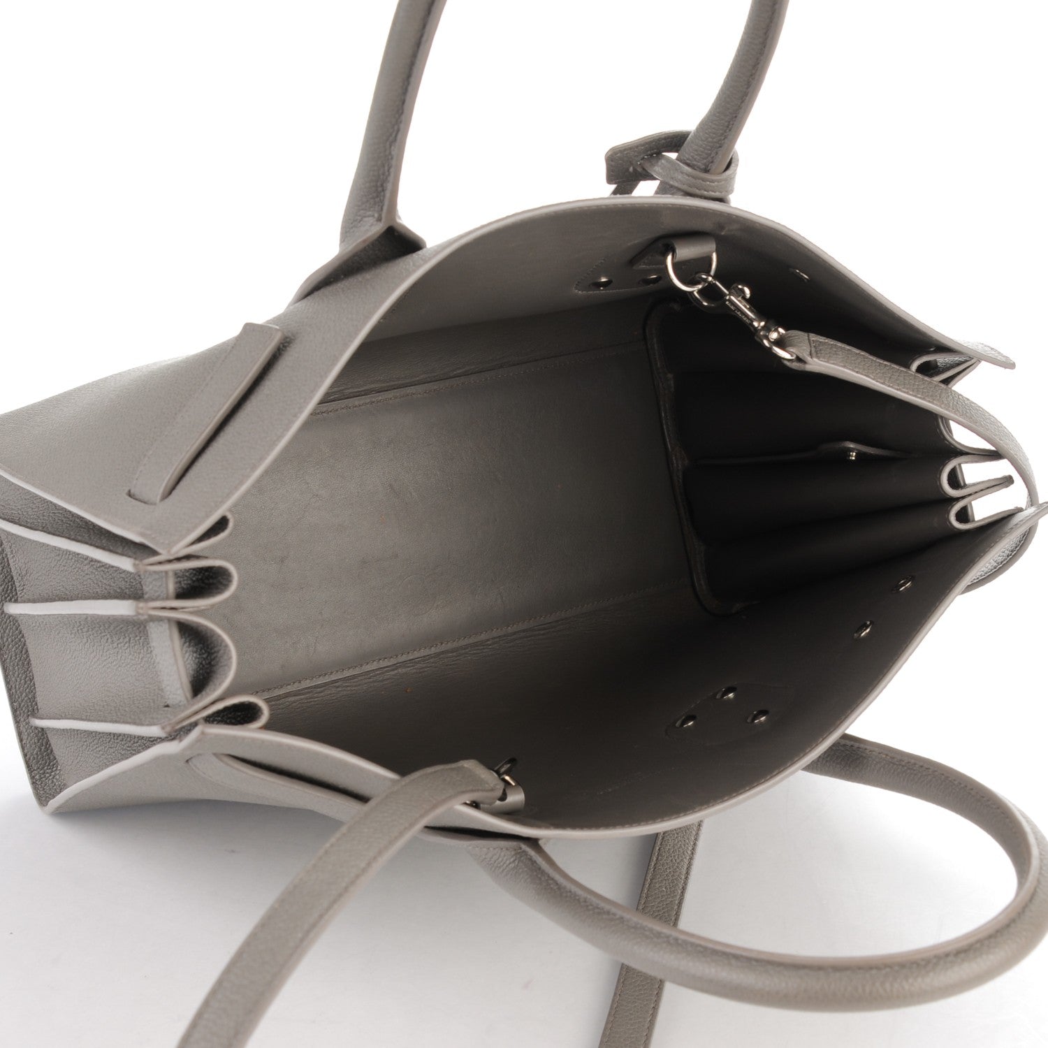 Saint Laurent Grained Calfskin Small Sac De Jour Fog 5 of 13