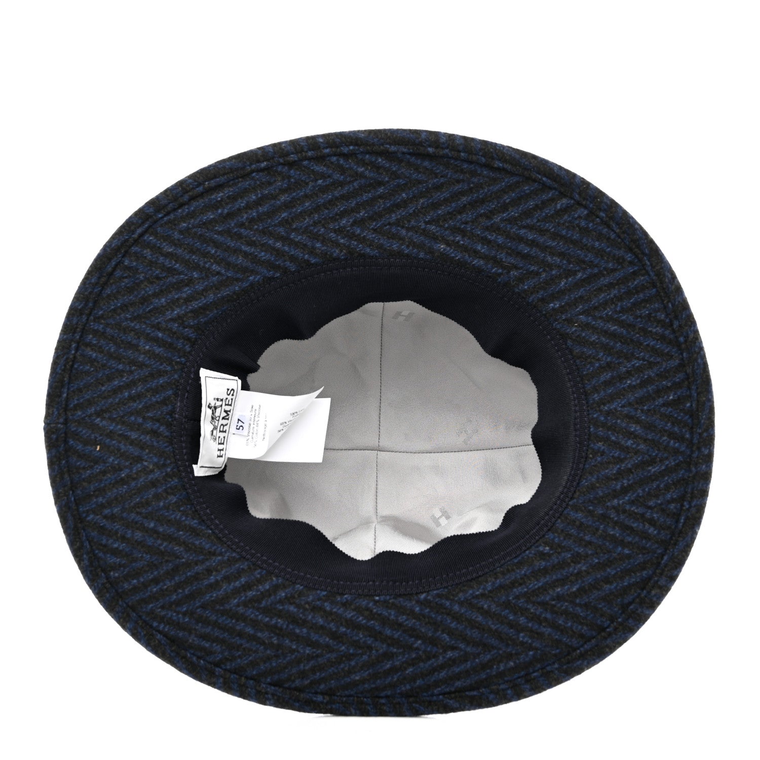 Hermes Wool Chevron Hat 57 7 of 9