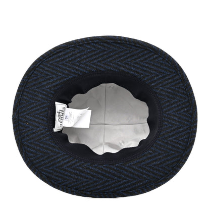 Hermes Wool Chevron Hat 57 7 of 9
