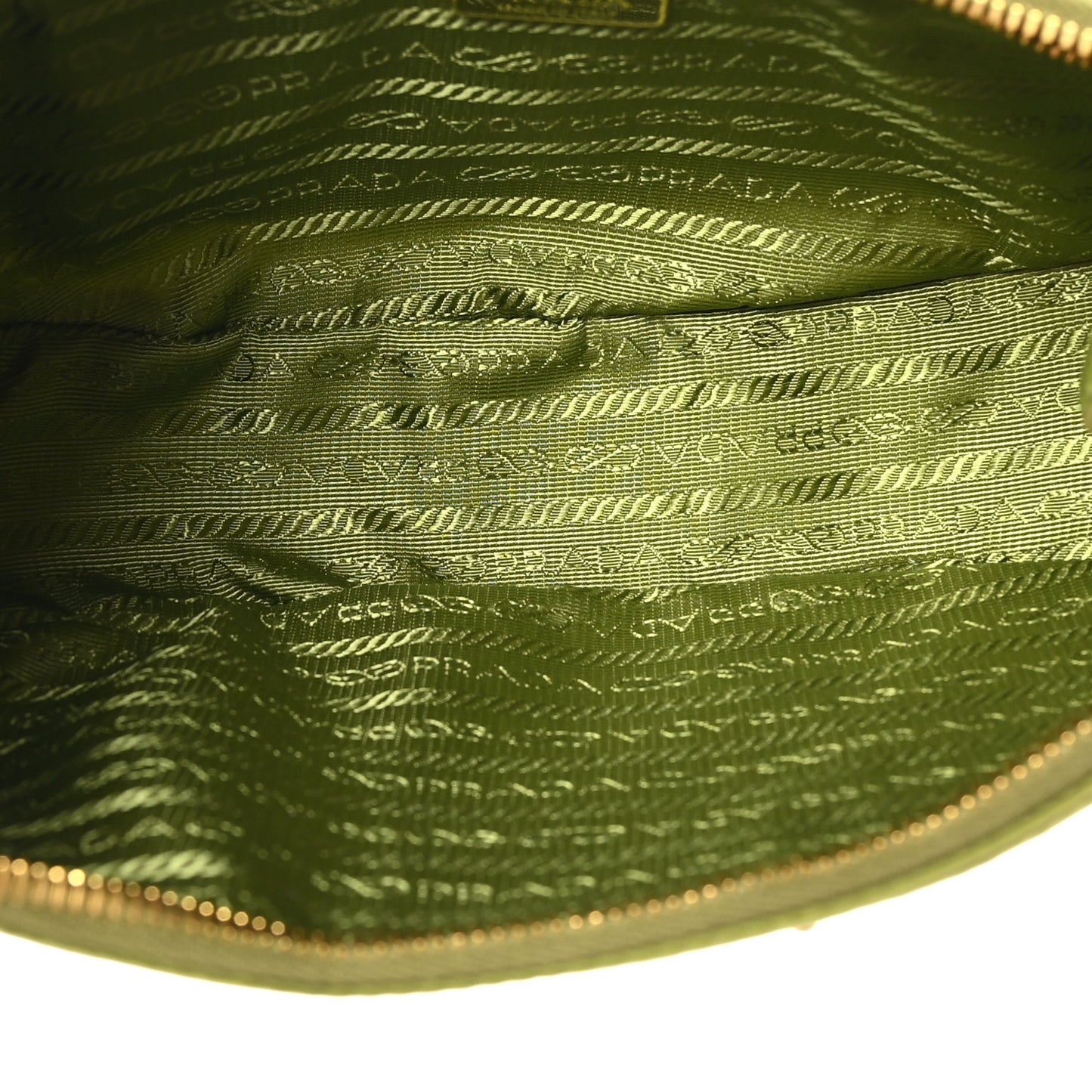 Re-Nylon Demi-lune Shoulder Bag Ivy Green