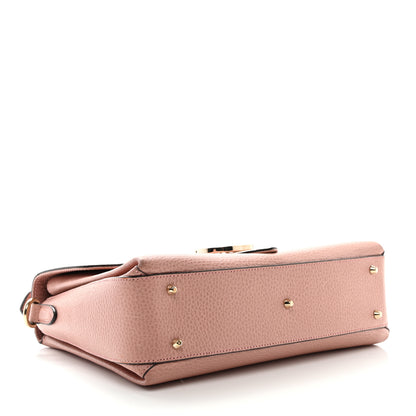 Gucci Dollar Calfskin Interlocking G Top Handle Shoulder Bag Soft Pink 4 of 12