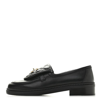 Chanel Lambskin Quilted CC Turnlock Loafers 36 Black 1 of 10