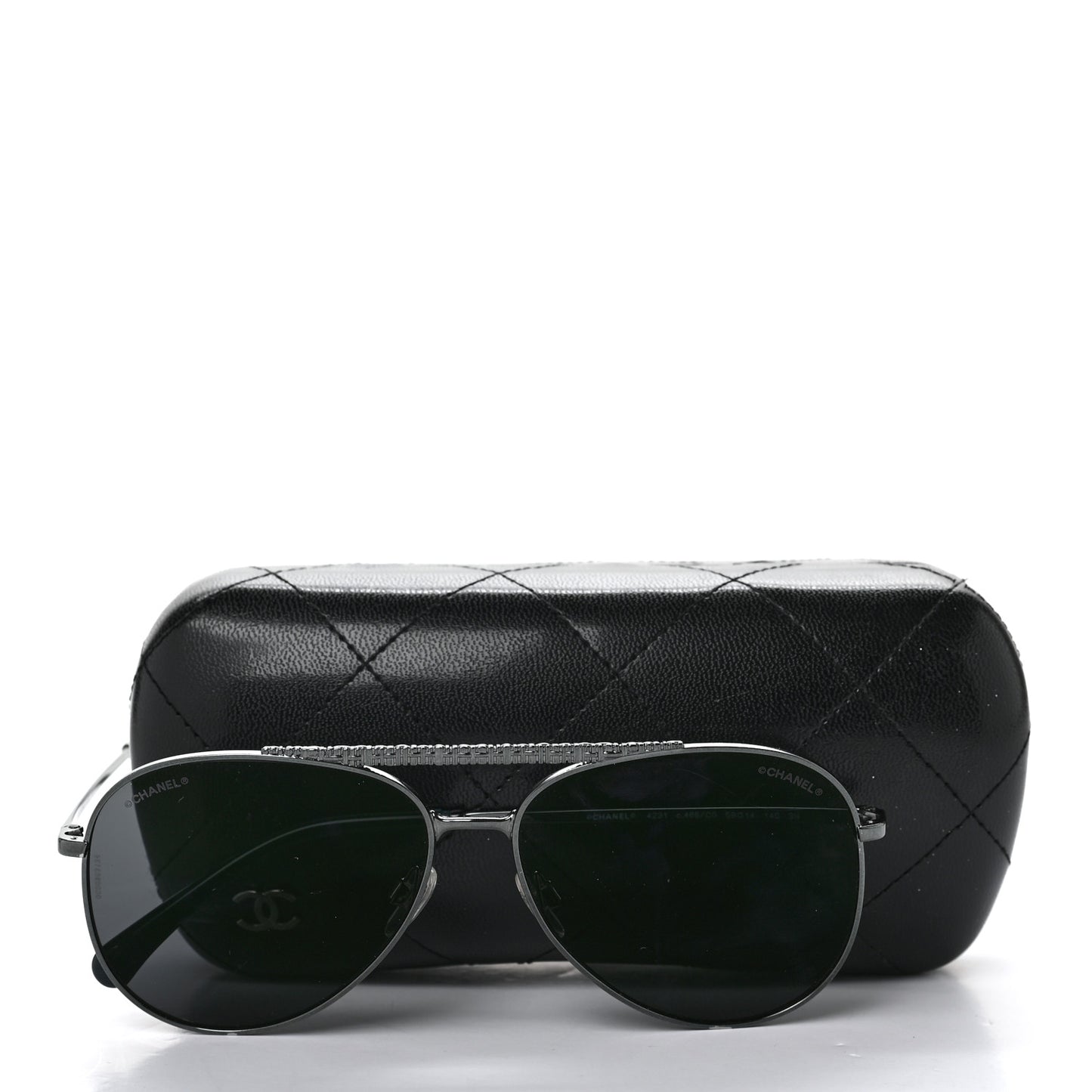 Metal Pilot Aviator Sunglasses 4231 Black