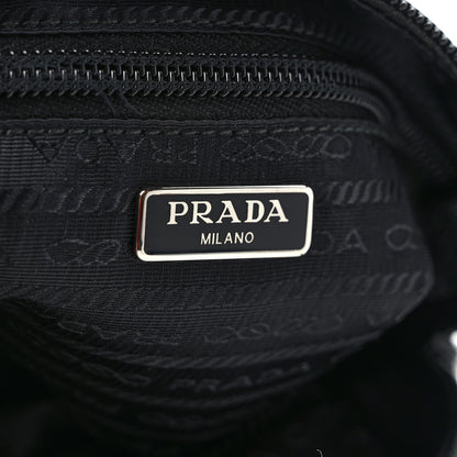 Prada Tessuto Nylon Saffiano Wristlet Black 6 of 6