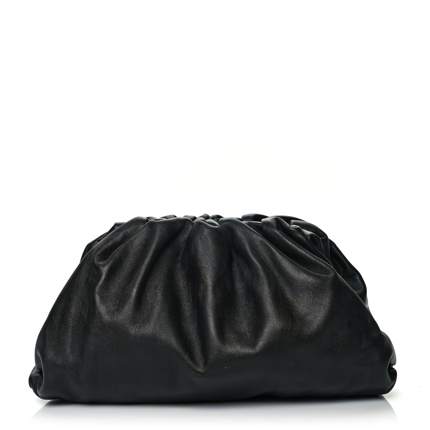 Smooth Butter Calf The Pouch Oversized Clutch Black