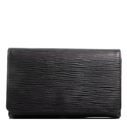 Louis Vuitton Epi Porte-Monnaie Billets Tresor Wallet Black 1 of 7