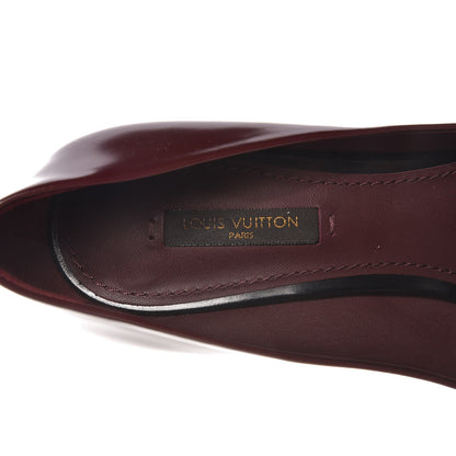 Louis Vuitton Glazed Calfskin Eyeline Pumps 36.5 Bordeaux 6 of 8