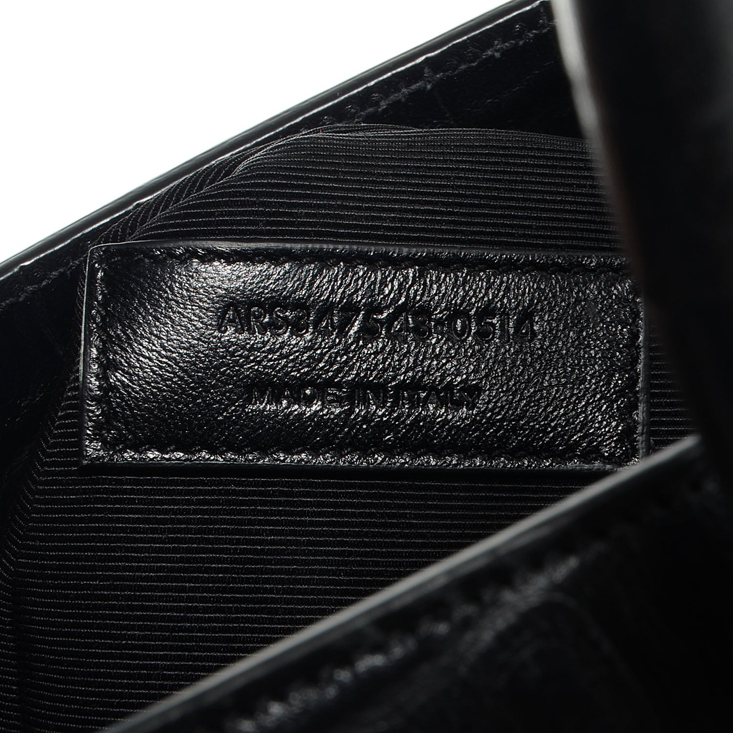 Saint Laurent Crocodile Embossed Large Sac De Jour Carryall Black 8 of 9