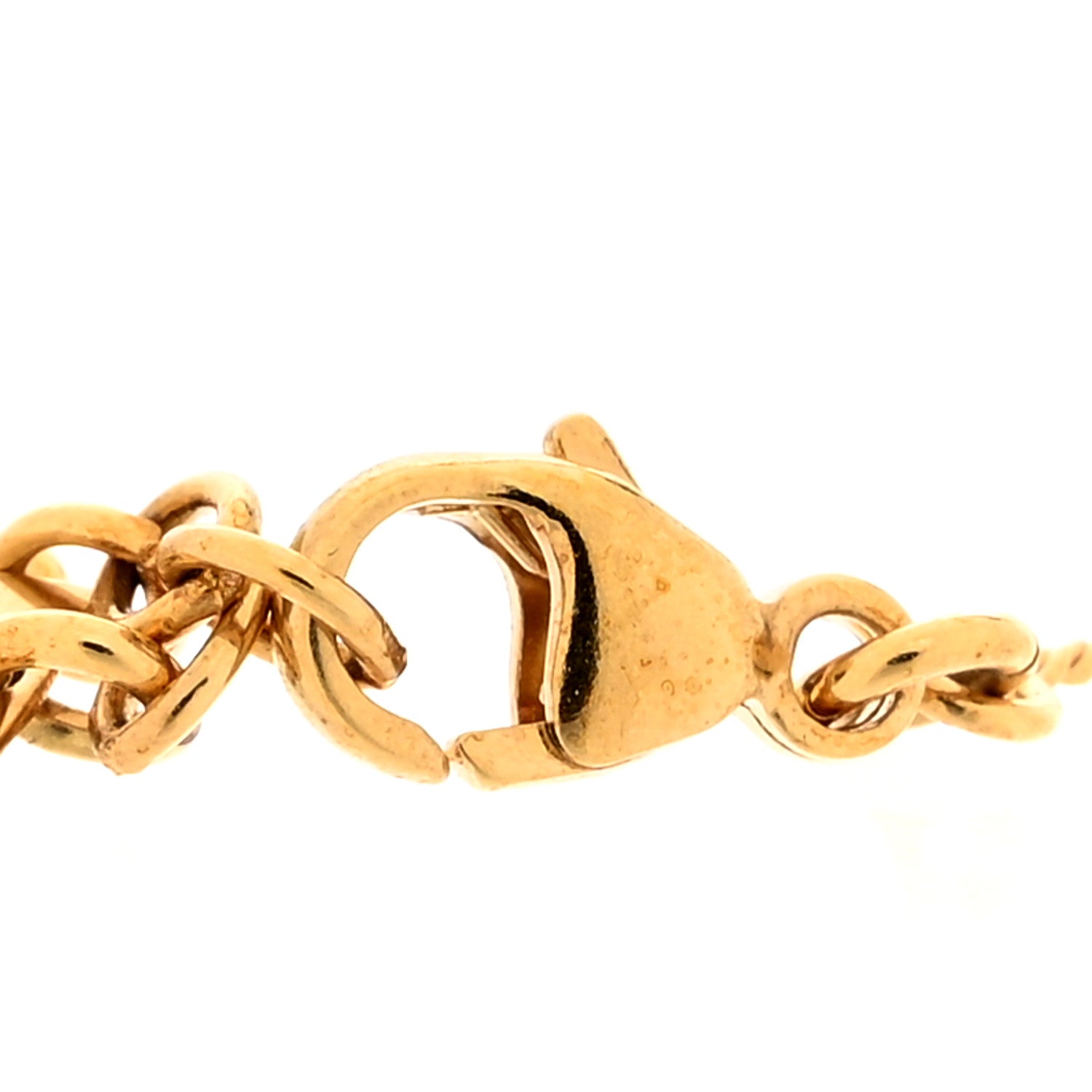 Saint Laurent Brass Monogram Charm Bracelet 4 of 5
