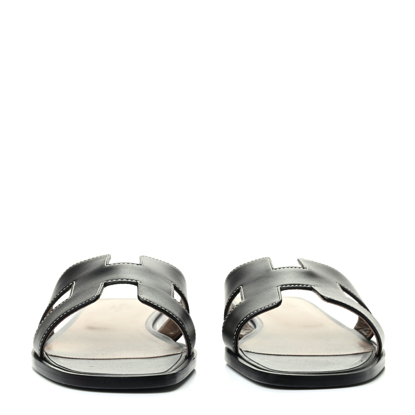 Box Calfskin Oran Sandals 41 Black