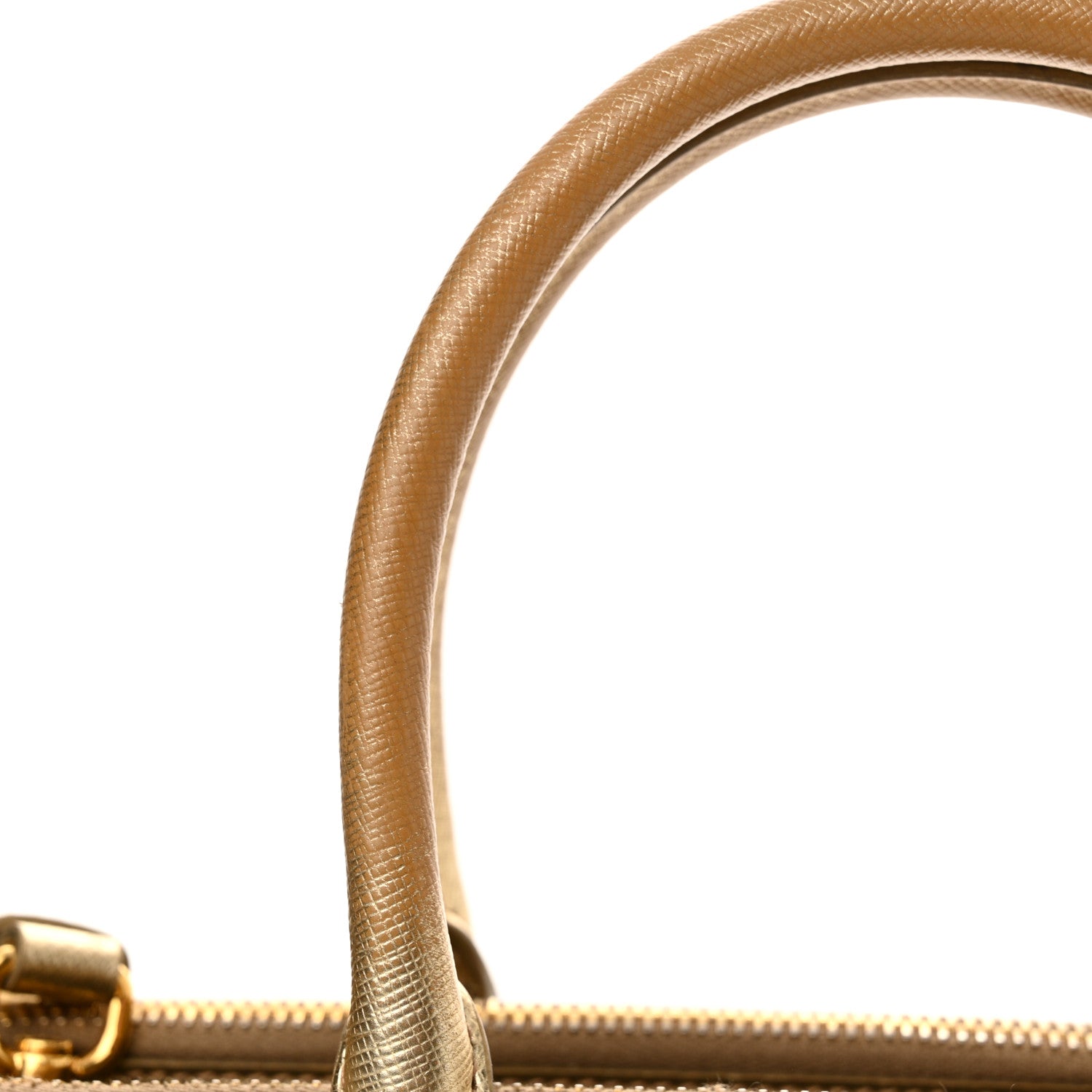 Prada Metallic Saffiano Small Galleria Double Zip Tote Platino 17 of 22