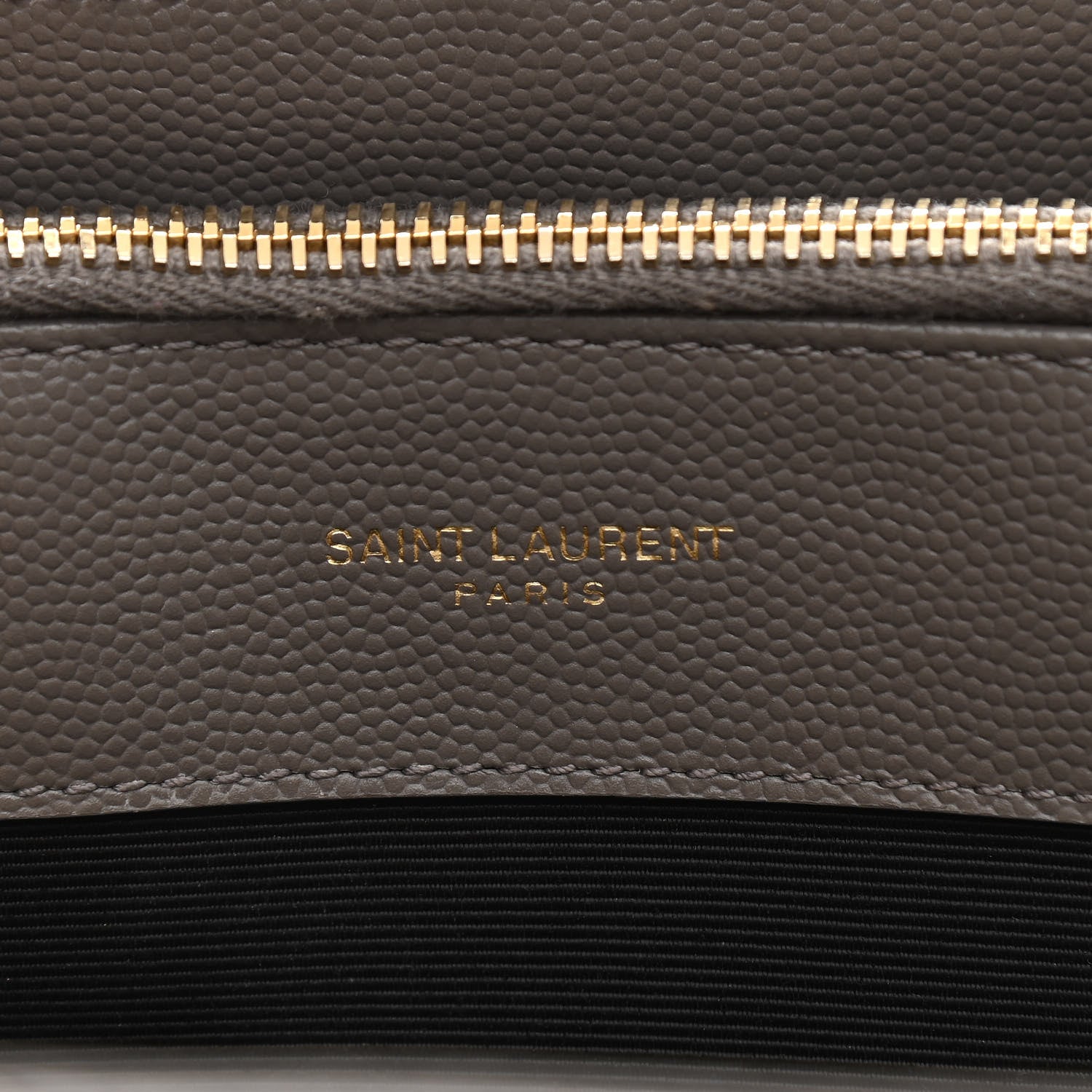 Saint Laurent Grain De Poudre Matelasse Chevron Monogram Shopping Bag Fog 6 of 15