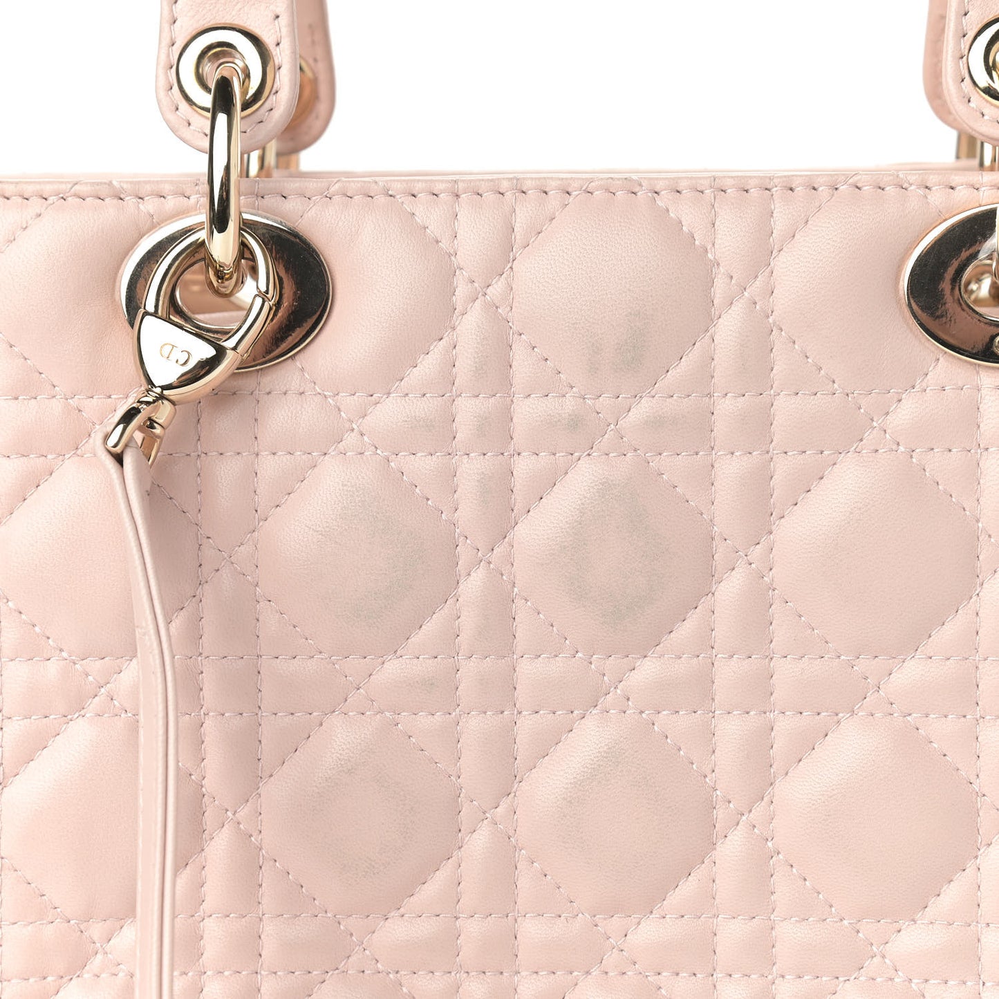 Lambskin Cannage Medium Lady Dior Light Pink