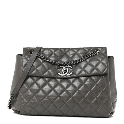 Chanel Aged Calfskin Medium Lady Pearly Flap Grey 1 of 24