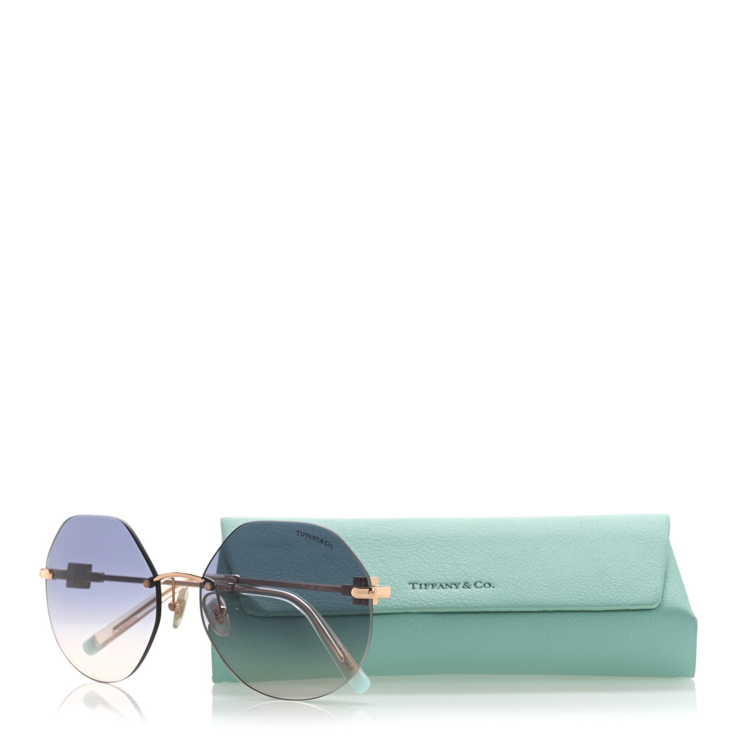 Tiffany Metal Round Sunglasses TF 3077 Rose Gold 8 of 8