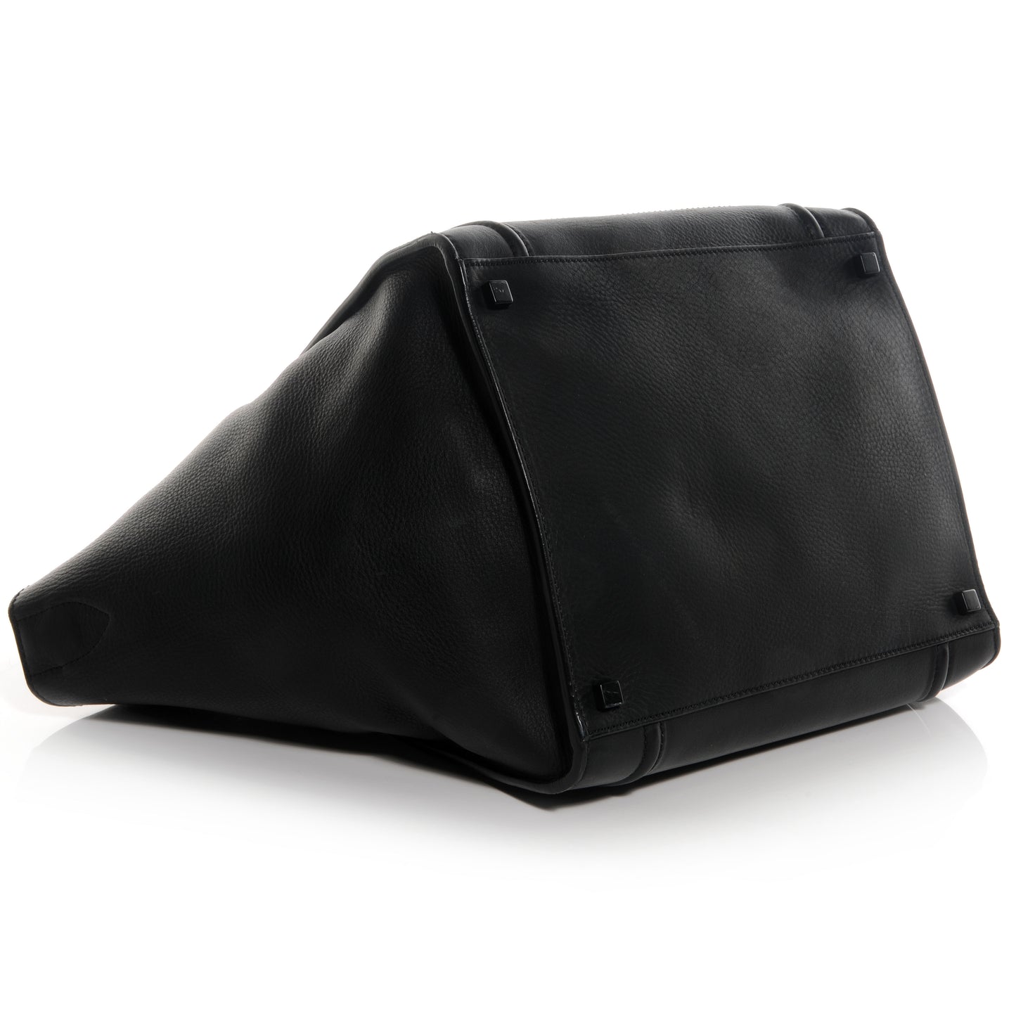 Supple Calfskin Medium Phantom Luggage Black