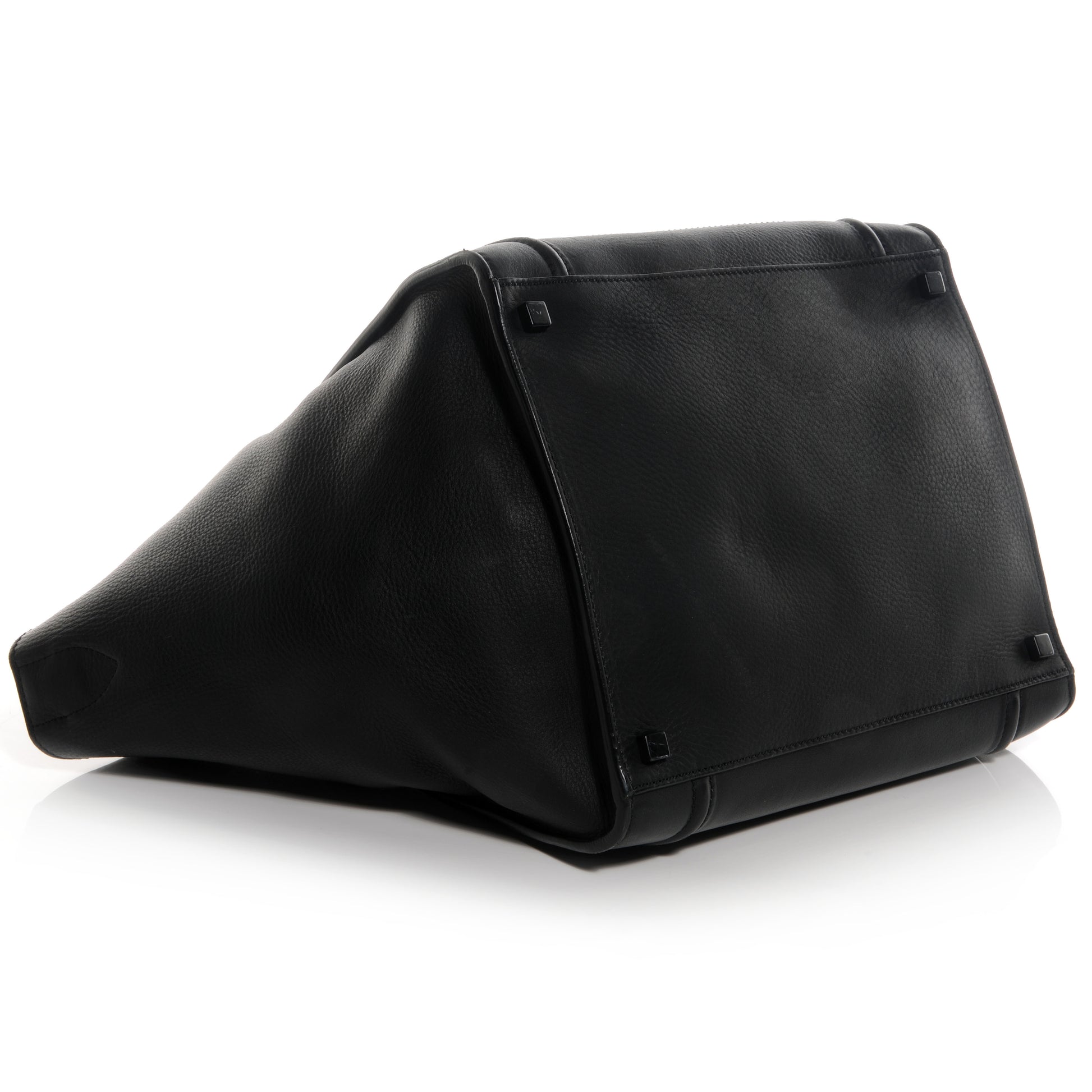 Celine Supple Calfskin Medium Phantom Luggage Black 4 of 8