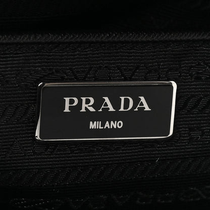 Prada Nylon Tessuto Impuntu Quilted Shoulder Bag Black 6 of 11