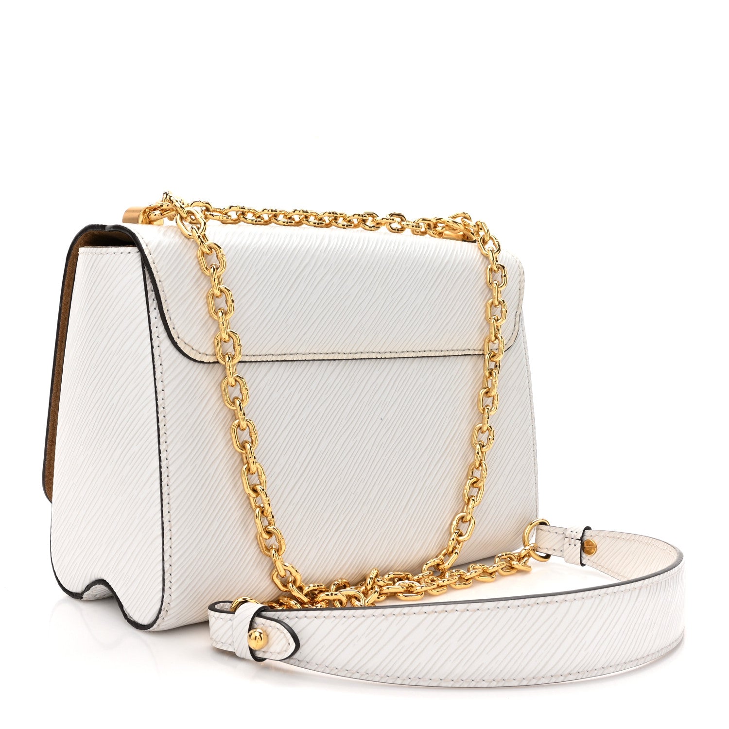 Louis Vuitton Epi Twist Shoulder Bag MM White 3 of 13