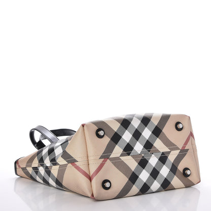 Burberry Nova Check Medium Tote Black 4 of 7