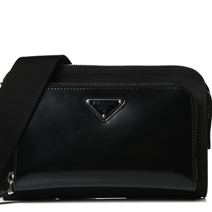 Prada Re-Nylon Spazzolato Crossbody Shoulder Bag Black 7 of 13