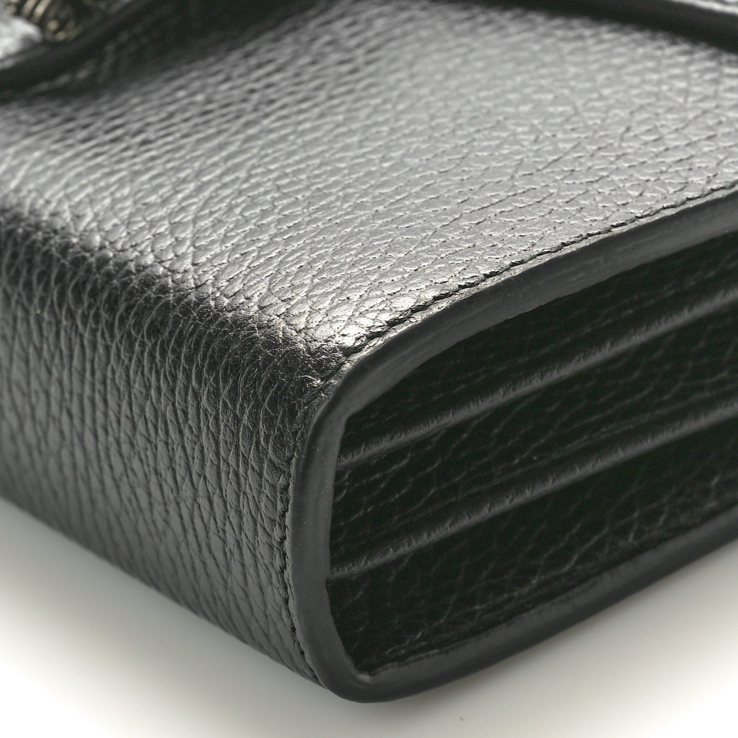 Calfskin Mini Dionysus Chain Wallet Black