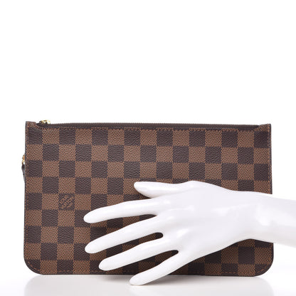 Louis Vuitton Damier Ebene Neverfull MM GM Pochette 2 of 8