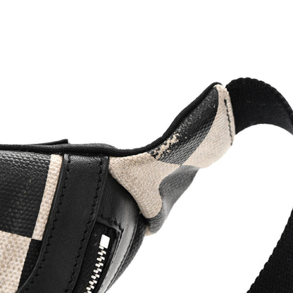 Saint Laurent Canvas Classic Belt Bag Black White 15 of 16
