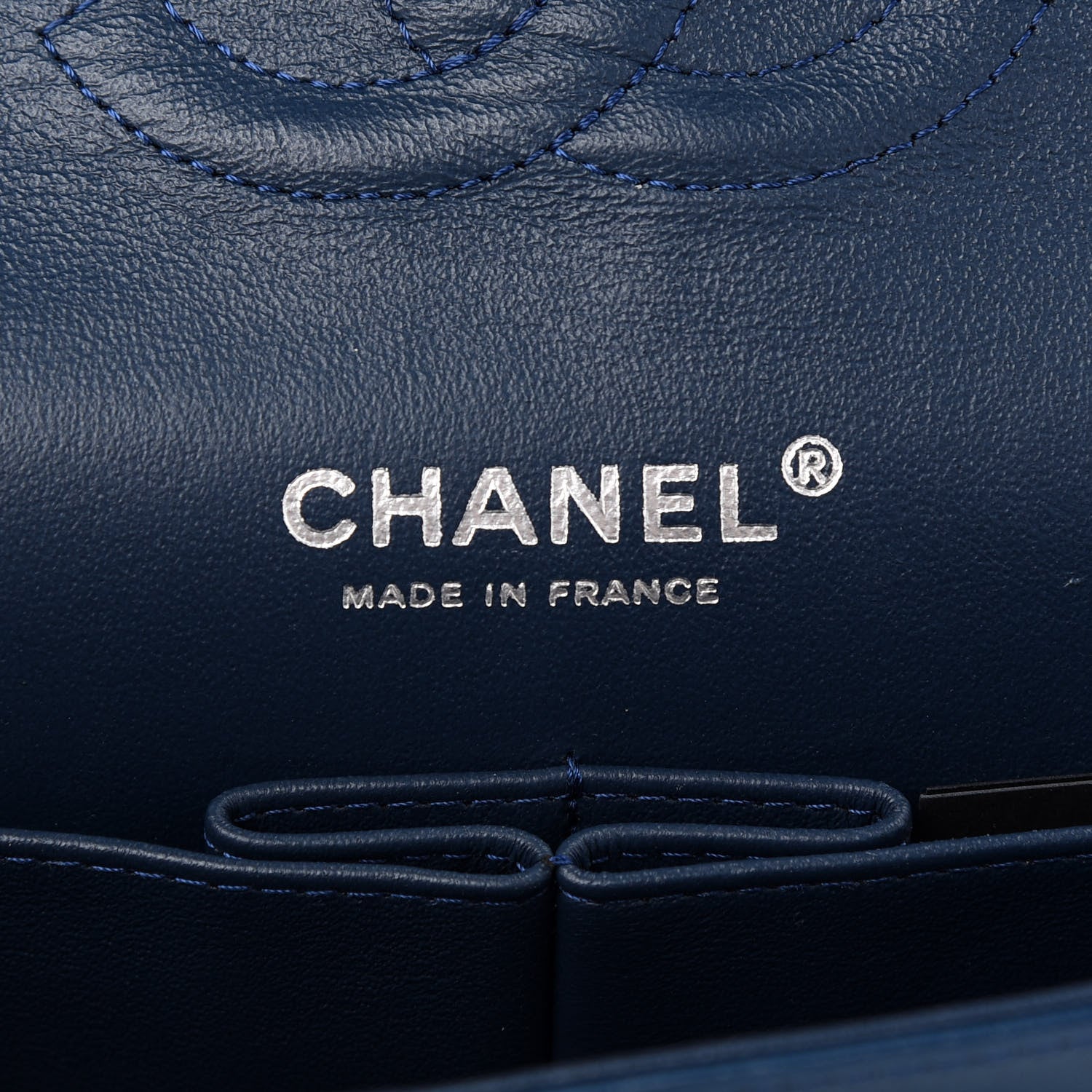 Chanel Patent Quilted Medium Double Flap Navy 5 of 9