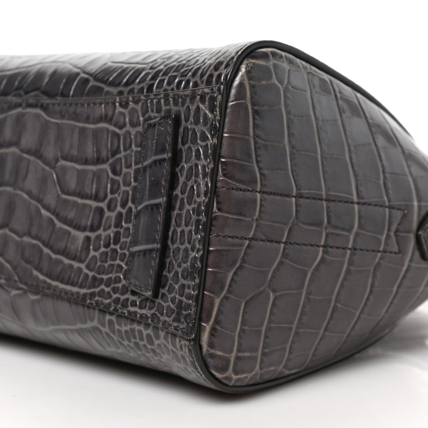 Givenchy Calfskin Crocodile Embossed Mini Antigona Storm Grey 8 of 8