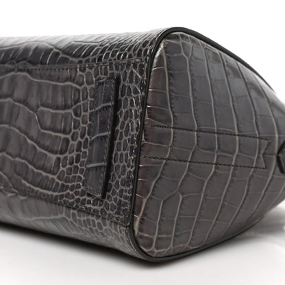 Givenchy Calfskin Crocodile Embossed Mini Antigona Storm Grey 8 of 8