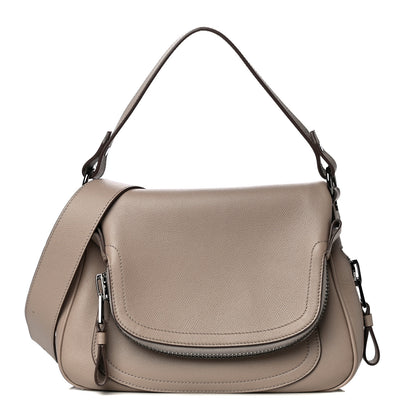 Tom Ford Calfskin Medium Jennifer Crossbody Silk Taupe 1 of 18