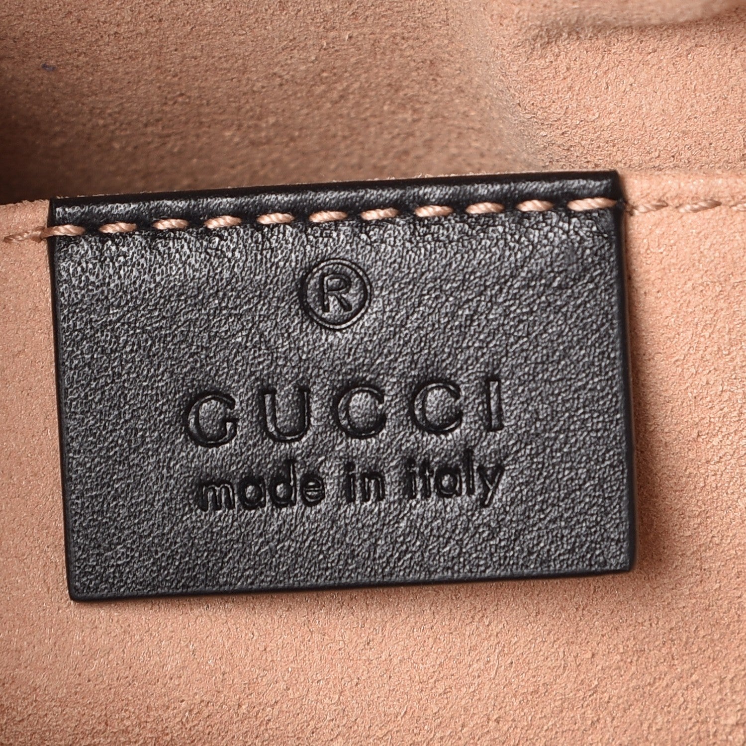 Gucci Calfskin Matelasse GG Marmont Belt Bag 85 34 Black 6 of 9