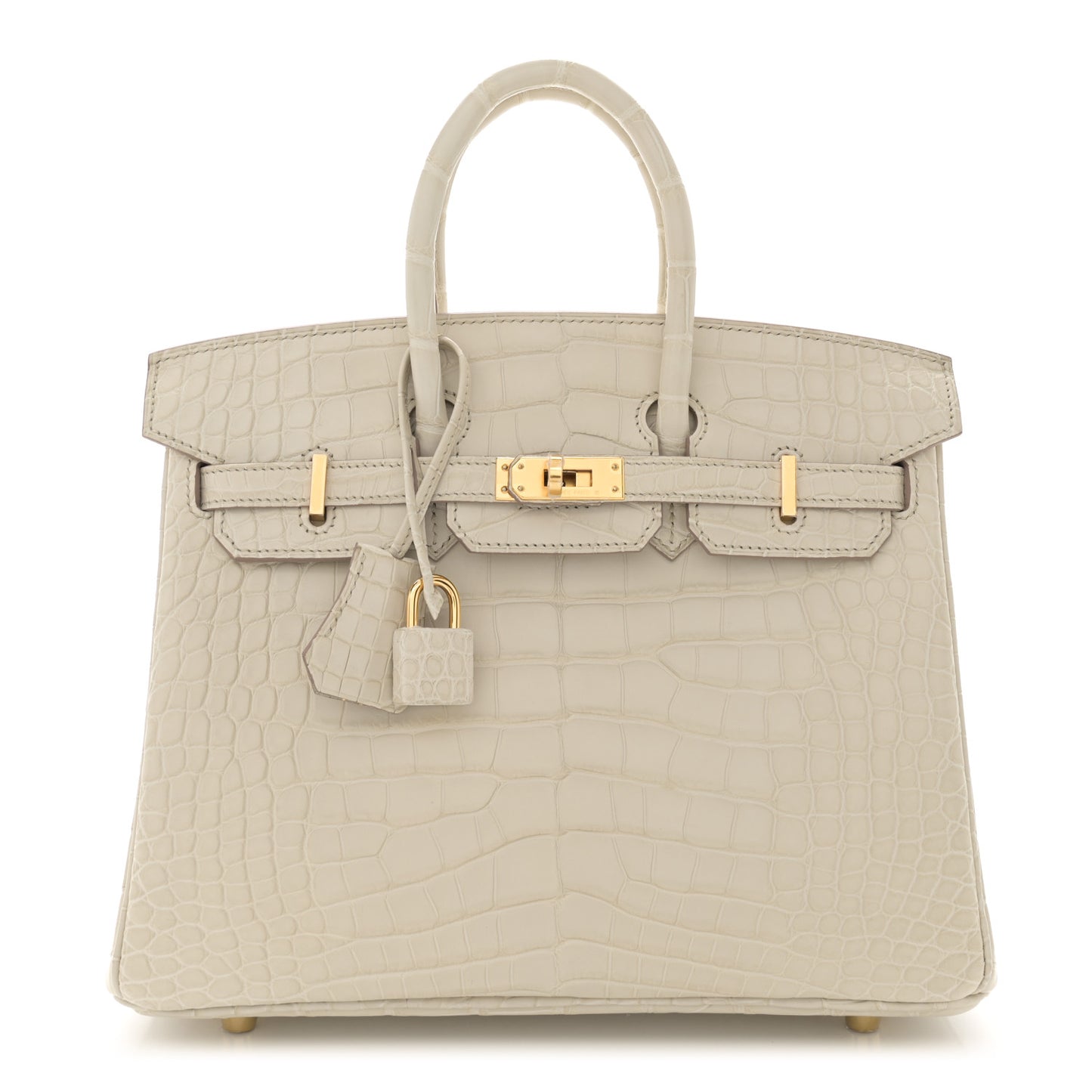 Matte Alligator Birkin 25 Beton