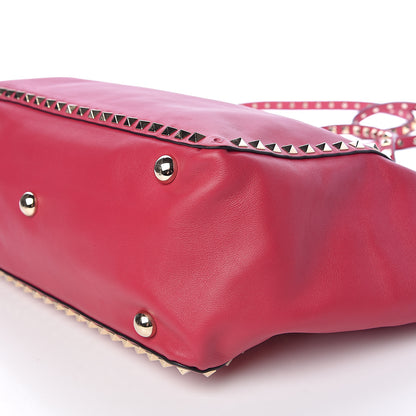 Valentino Garavani Vitello Medium Rockstud Tote Cyclamin 8 of 10
