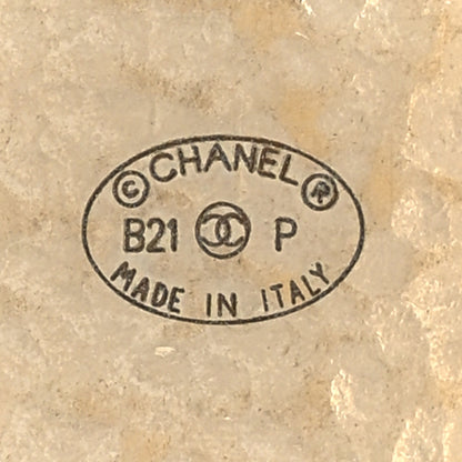 Chanel CC Tag Drop Earrings Gold 4 of 4