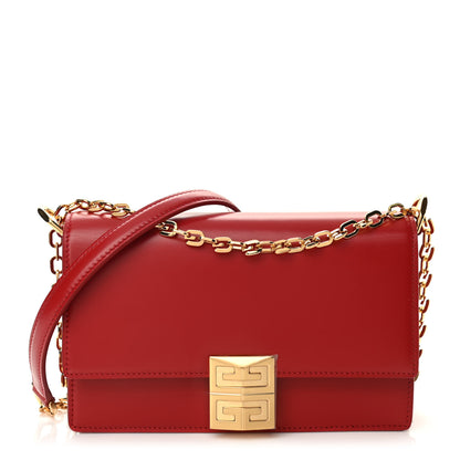 Givenchy Box Calfskin Small 4G Chain Shoulder Bag Dark Red 1 of 9