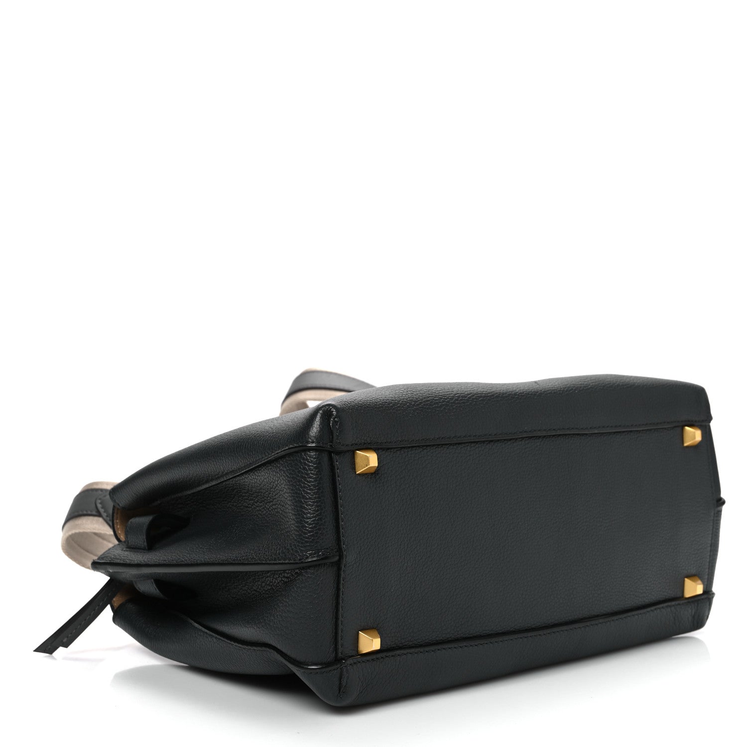 MCM Grained Calfskin Medium Milla Tote Phantom Grey 4 of 10