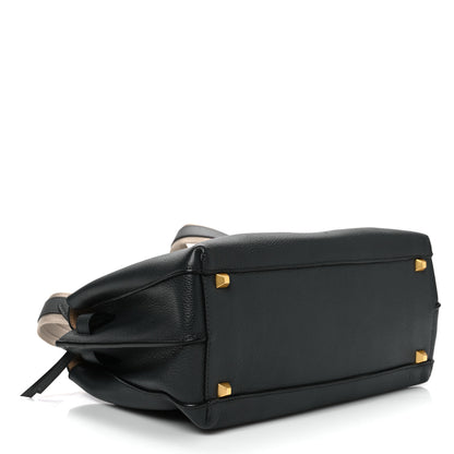 MCM Grained Calfskin Medium Milla Tote Phantom Grey 4 of 10