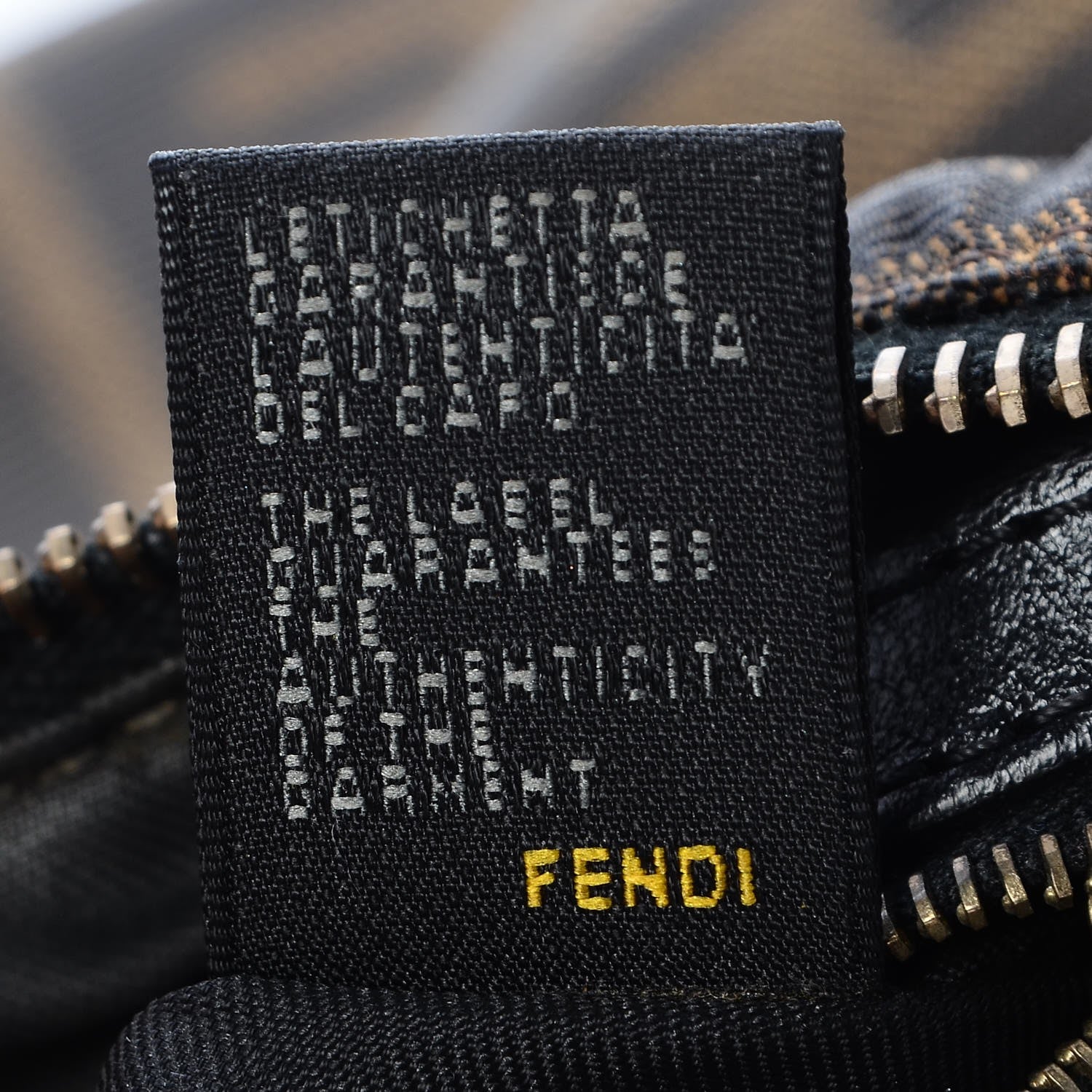 Fendi Zucca Shoulder Bag Tobacco 7 of 10