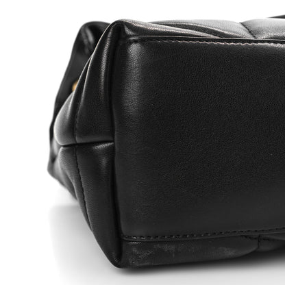 Saint Laurent Lambskin Quilted Small Loulou Puffer Monogram Chain Satchel Black 7 of 8