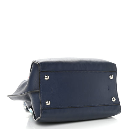 Fendi Vitello Dolce Studded Mini 3Jours Tote Blueberry Multicolor 4 of 14