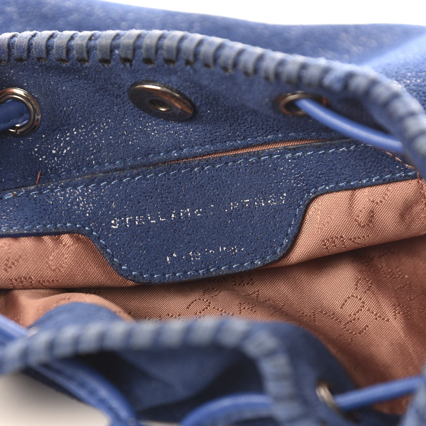 Shaggy Deer Small Falabella Bucket Bag Cornflower